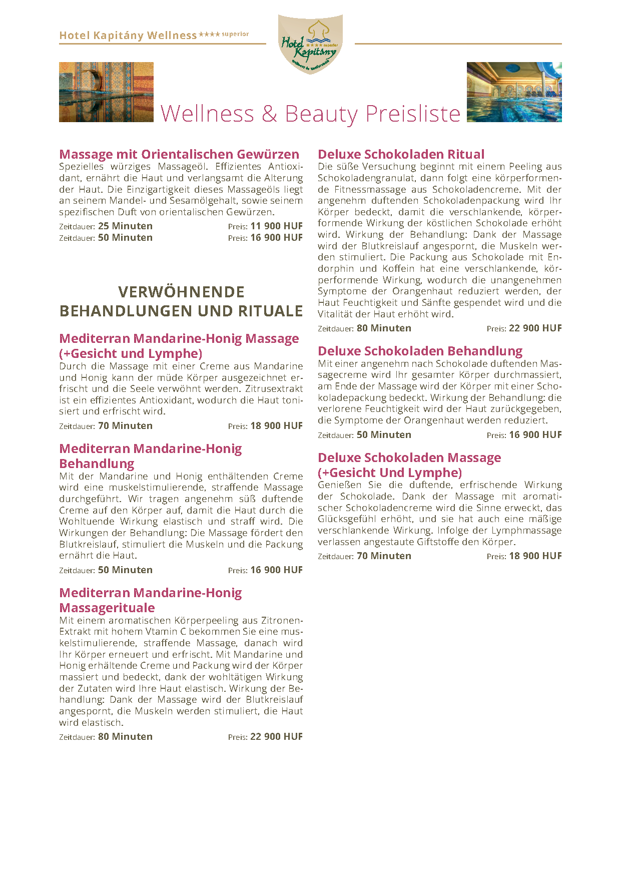 Szobamappa - Wellness és Beauty árlista 49.